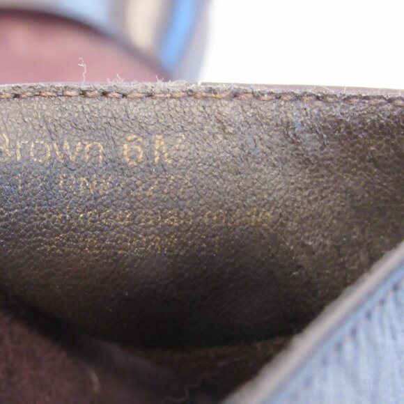 Croft and Barrow Brown Slip On Open Toe Slide Calista Leather Sandal Size 6M - Picture 6 of 8